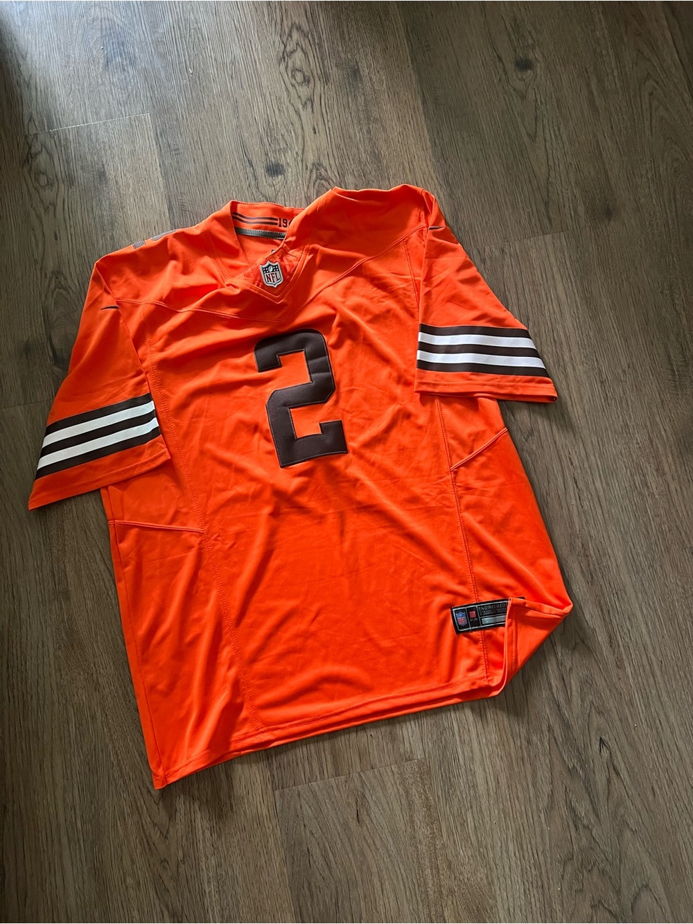MENS SHEDEUR SANDERS CLEVELAND BROWNS JERSEY 2XL XXL